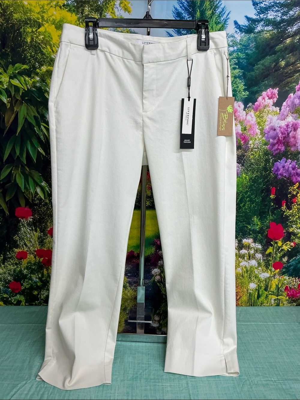 Liverpool Whipped Cream Kelsey Trouser NWT Sz 10   #2217